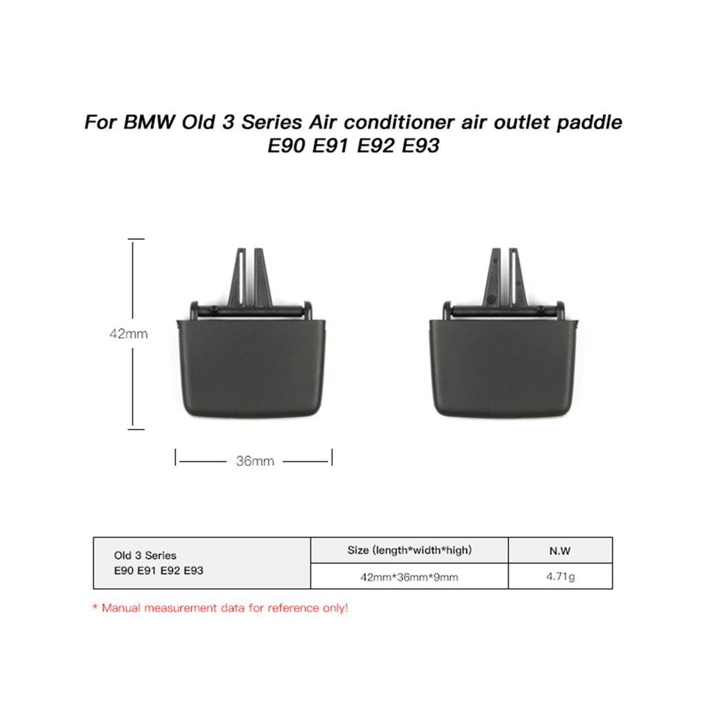 AC Vent Outlet Paddle For BMW 3 Series X5 X6 2005-2014 E90 E91 E92 E93 E70 E71 E72