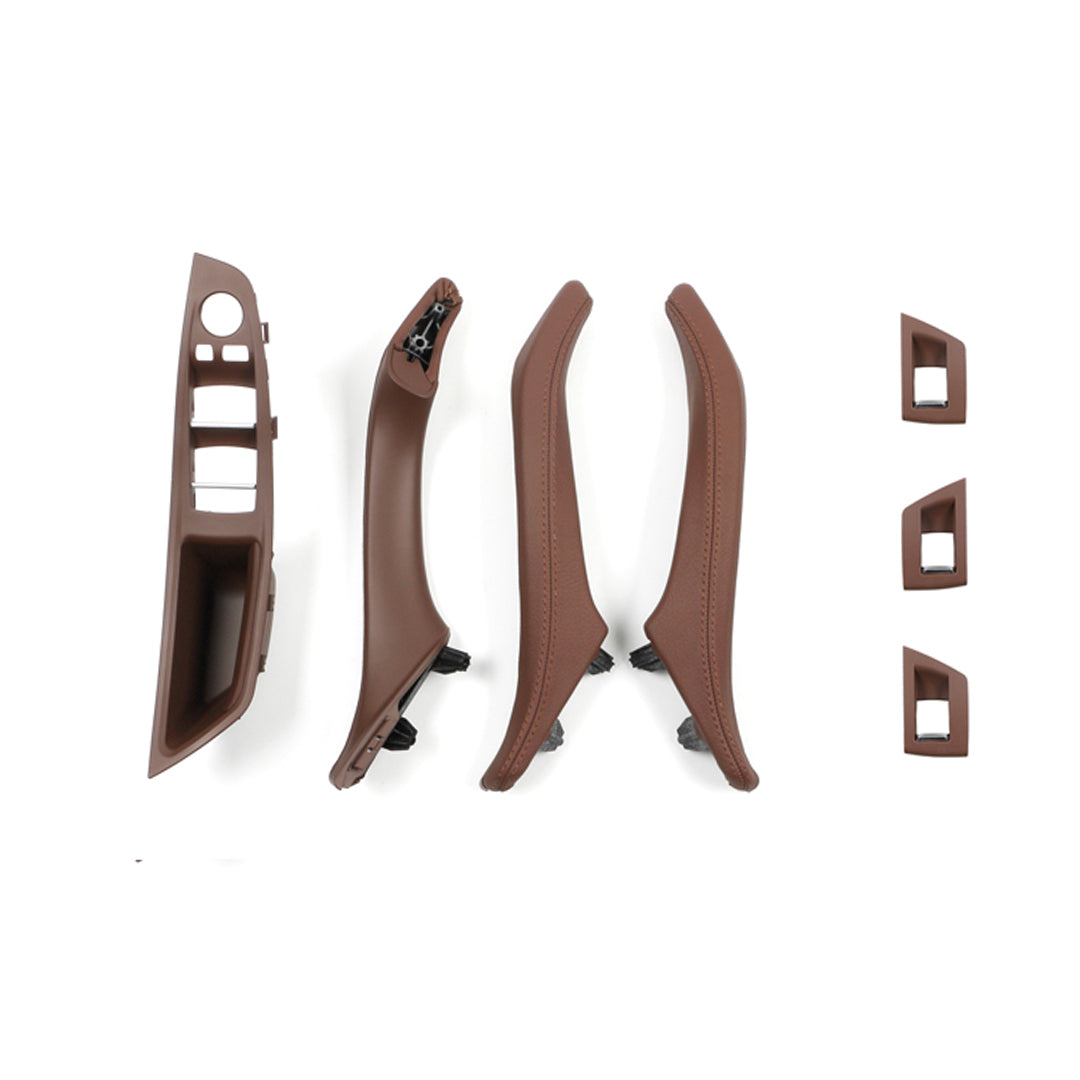 BMW 5 Series Inner Door Pull Handle Kit with Leather 2010-2017 F10 F11