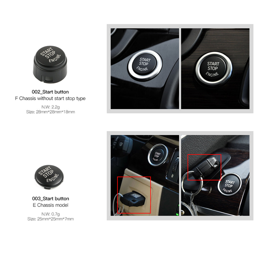 BMW F Series 2010-2024 Start Stop Engine Button Cover 002 Style