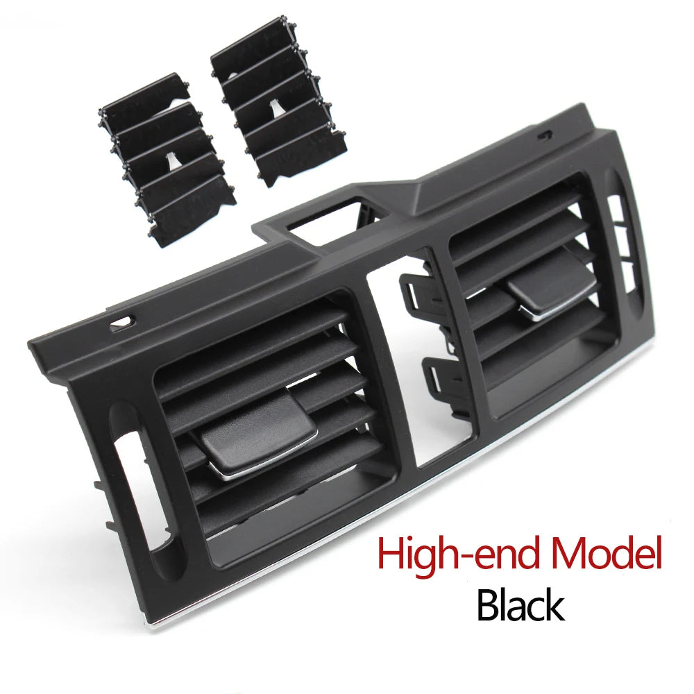 Central Dash Fresh AC Vent Grille Cover for Mercedes-Benz W204 C Class 2007-2011 2048304054 2048304154 - Black-High-end Model