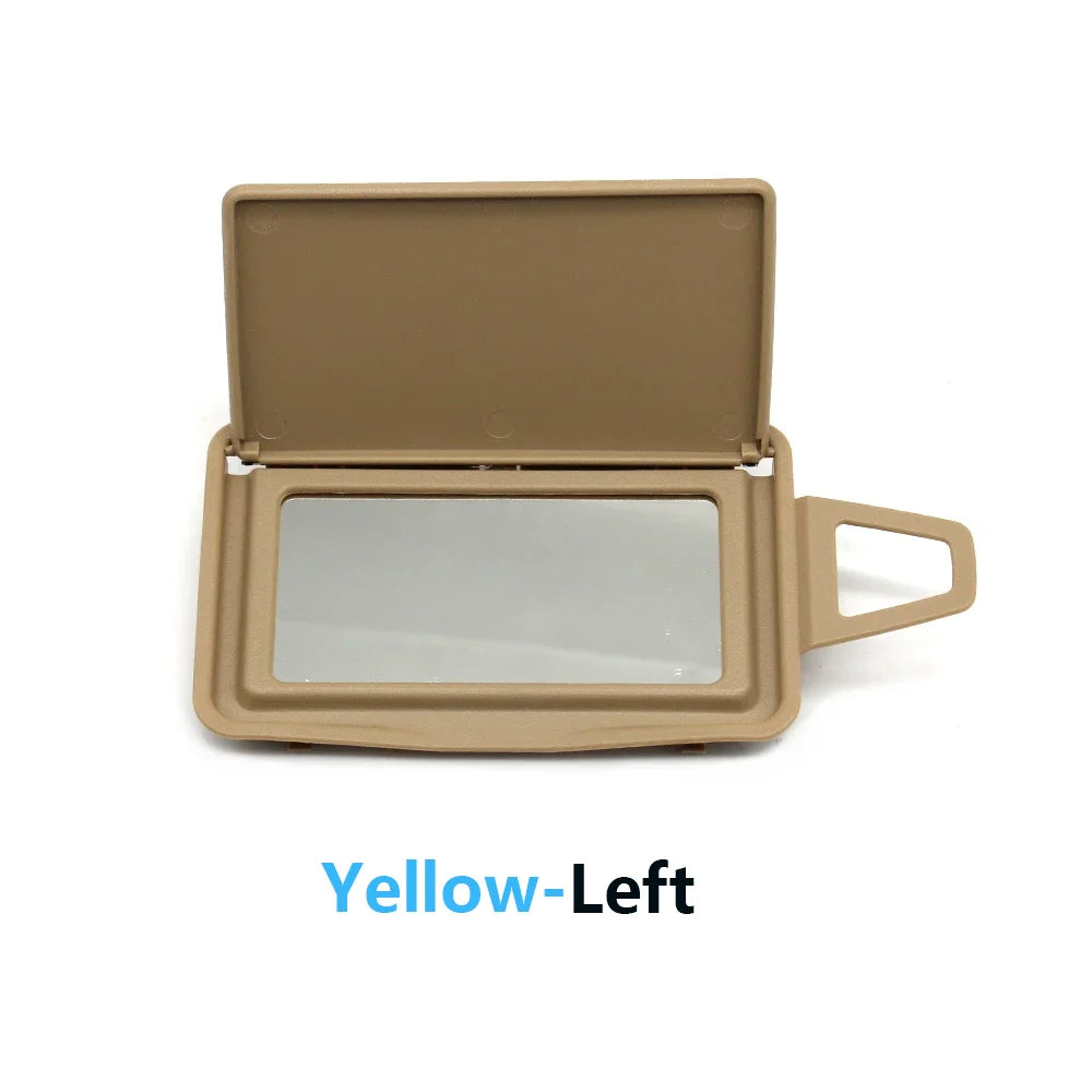 W211 Interior Sun Shade Visor Makeup Cosmetic Mirror Cover for Mercedes-Benz E Class 2003-2006 2118100910 - Yellow Left