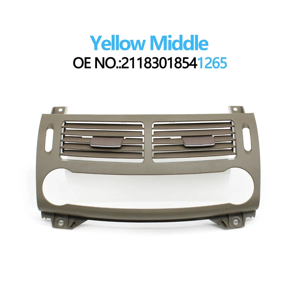Front Middle Dashboard Air Conditioning Grid Cover AC Vent Grille Cover Panel for Mercedes-Benz E Class W211 2003-2008