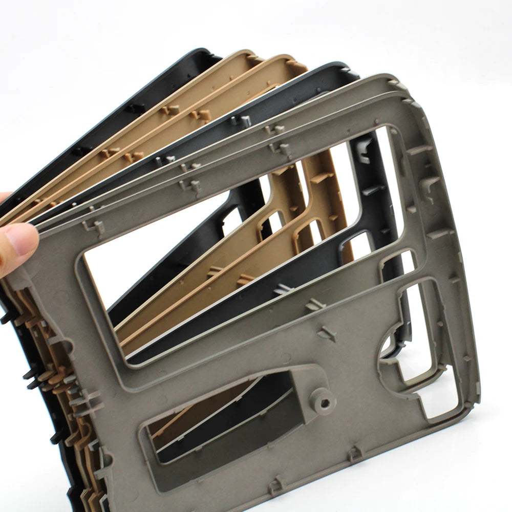 Central Armrest Drink Cup Holder Shutter Outer Frame Panel Set for Mercedes-Benz C E Class W204 W207 W212 2046800107 - image