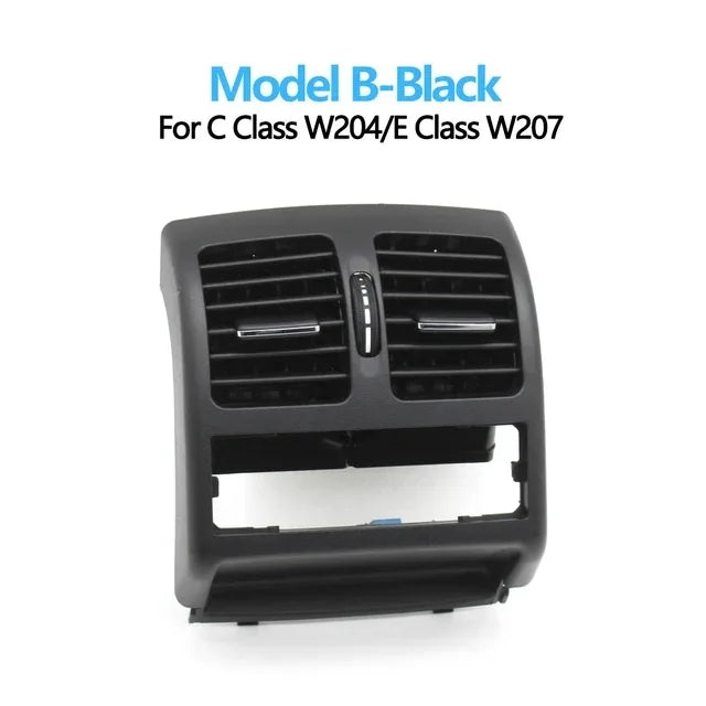 Rear AC Vent Grille Complete Assembly for Mercedes-Benz C Class W204 2007-2013 E Class Coupe W207 2008-2016 - Model B-Black