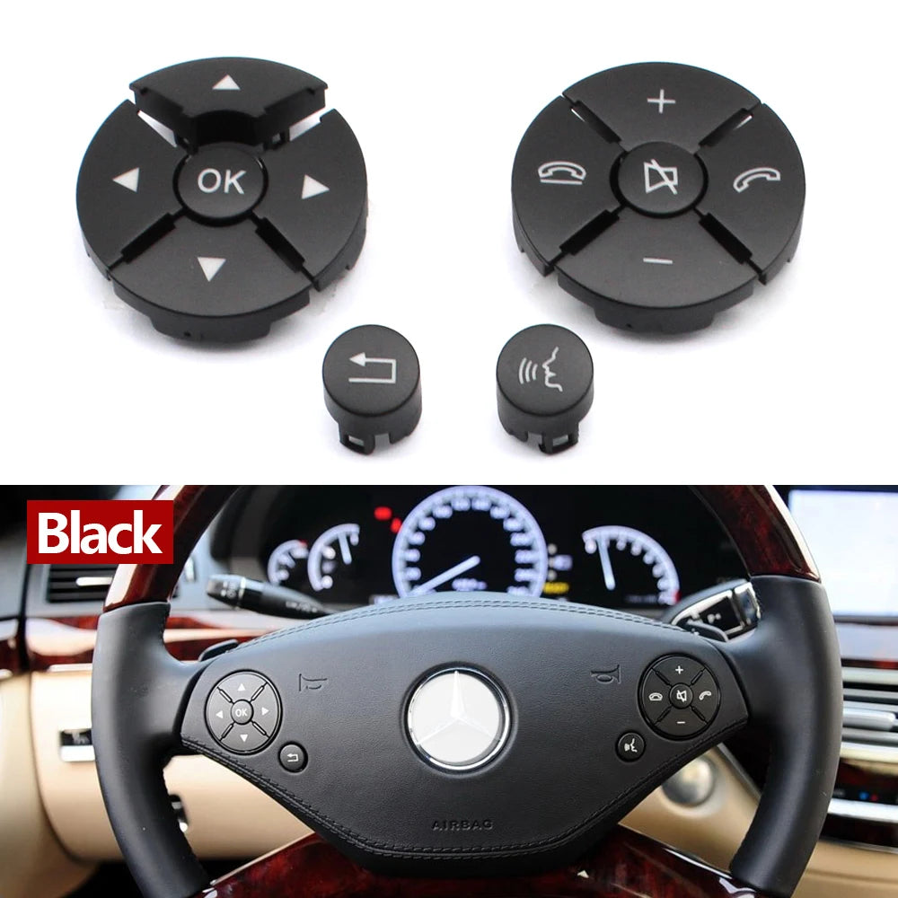 Multi-function Steering Wheel Push Button Phone Control Keys for Mercedes-Benz S CL Class W221 W216 2218215751 2218215851