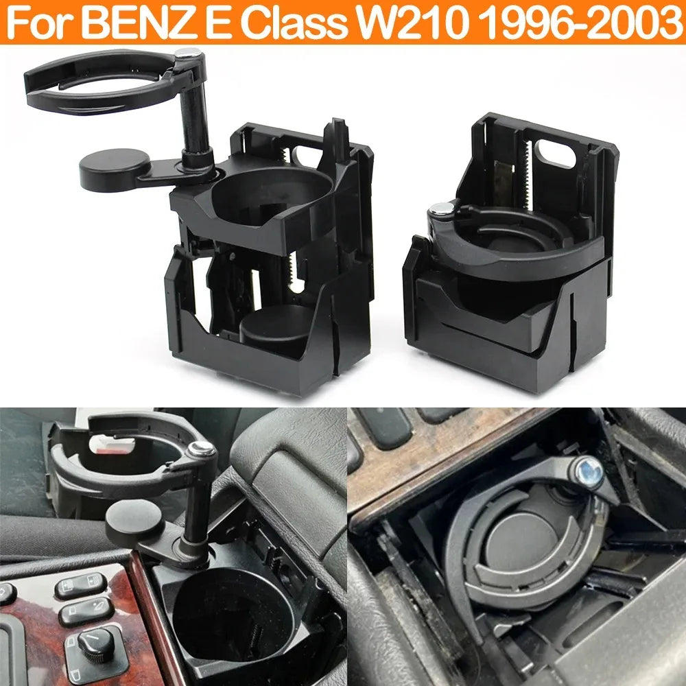 Center Console Beverage Water Drink Stand Fixer Cup Holder for Mercedes-Benz E Class W210 E230 E300 E320 E400 LHD - image 2