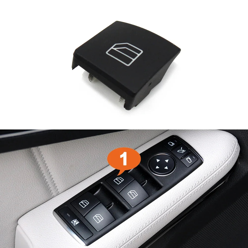 Driver Window Switch Button Cap for Mercedes-Benz A B C E GLA GLK Class W176 W246 W204 W212 W207 W156 X204 - Standard Size