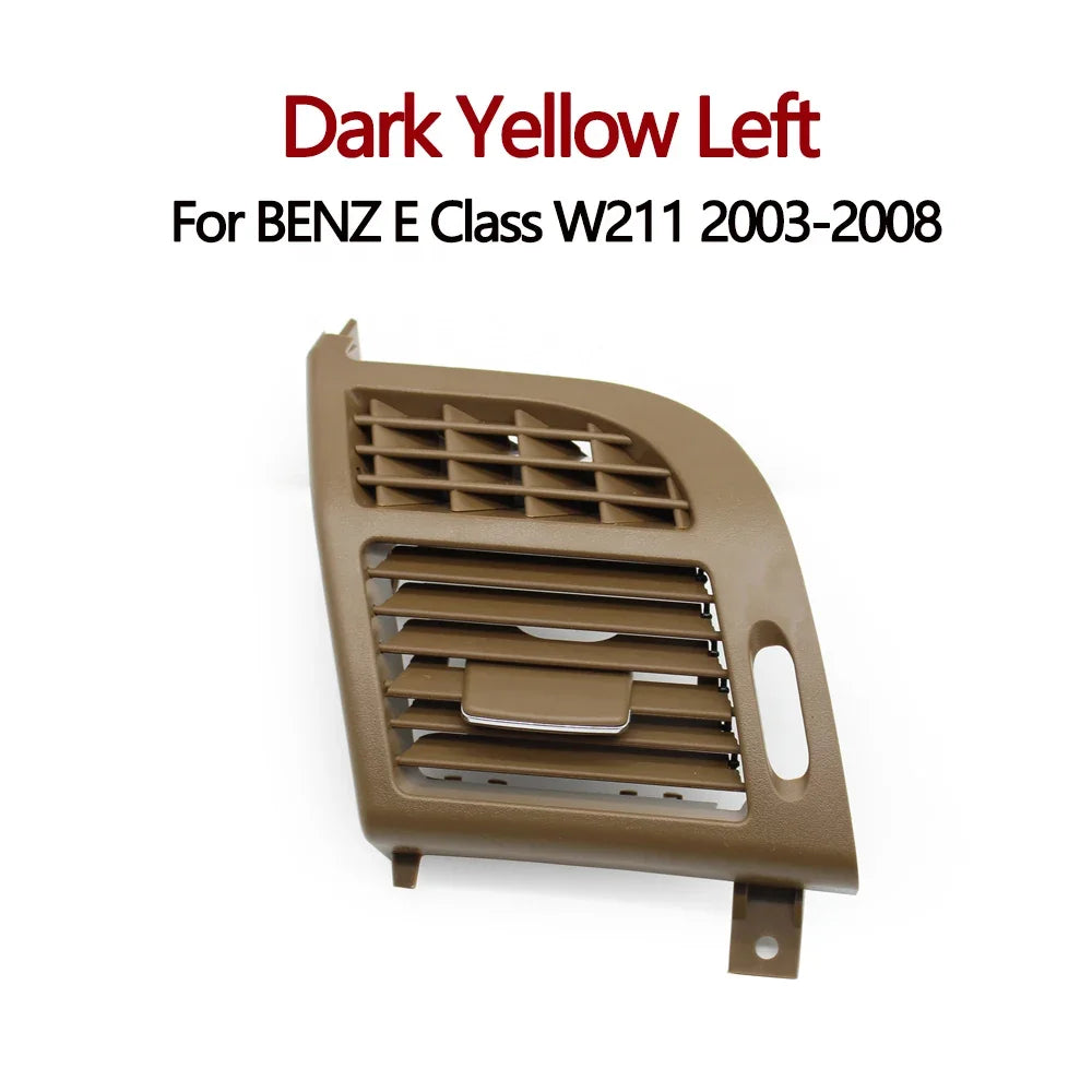 Air Conditioning Grid Cover Air Vent Grille Outlet Panel Cover for Mercedes-Benz E-class W211 2118301154 - Dark Yellow Left