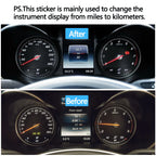 Dashboard Instrument Cluster Speedometer Gauge Overlay for Mercedes-Benz GLC C Class W253 W205 2059002630 2539000000 - image