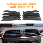 Front Dashboard AC Vent Grille Repair Kit for Mercedes-Benz C Class W204 LCI 2011-2014 2048306754 2048306654 - image 6