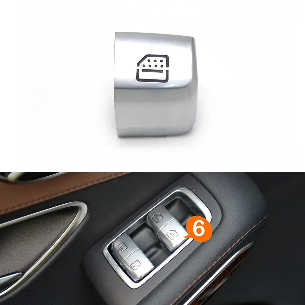 Master Rear Window Lifter Switch Button Cover Passenger Door Cap for Mercedes-Benz S E Class W222 W213 S320 S400 S450 S500