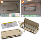Sunroof Sun Visor Shield Makeup Cosmetic Mirror Panel Cover for Mercedes-Benz ML GL R Class W164 W251 1648101510 1648101610