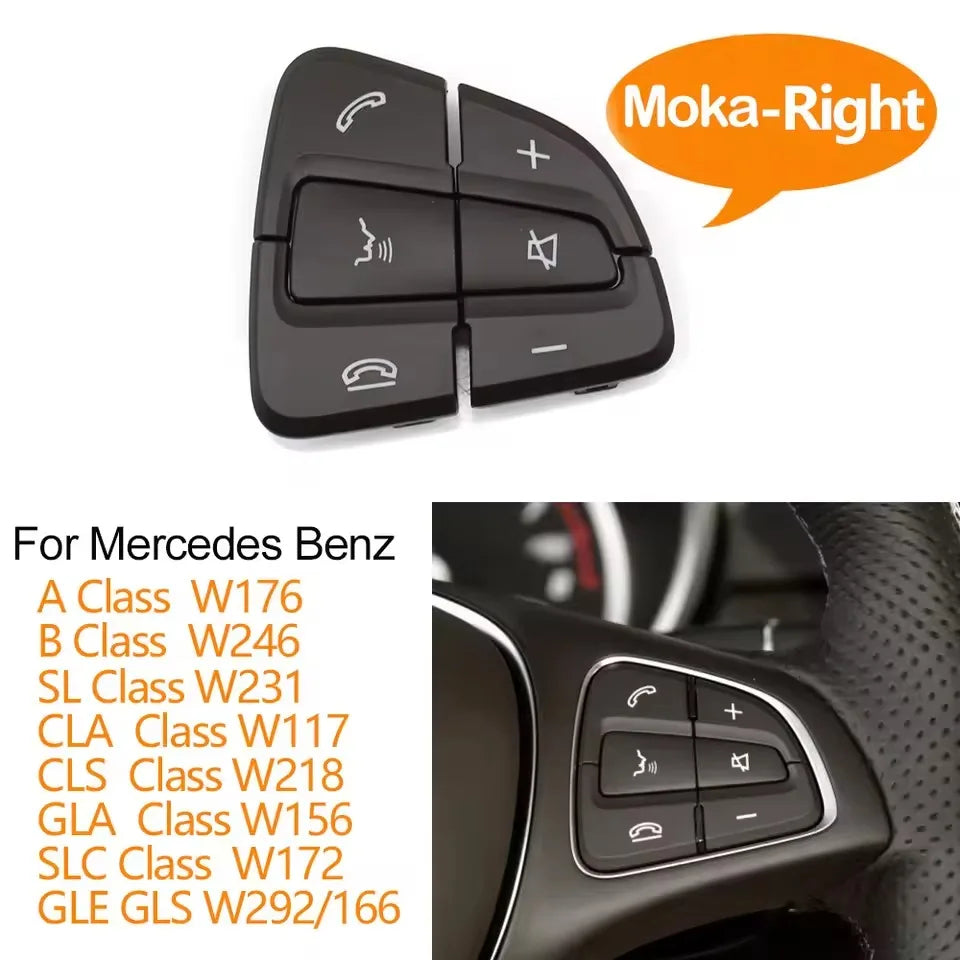 Steering Wheel Menu Control Switch Buttons for Mercedes-Benz A B GLA GLS GLE V Class W176 W246 W156 W166 W447 W117 W218 W292