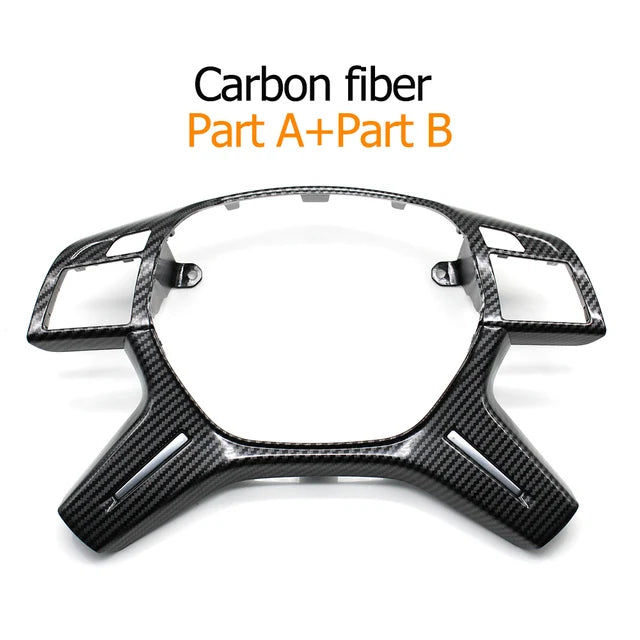 Steering Wheel Cover Panel Trim for Mercedes-Benz C E M ML GL GLS G Class W204 W212 W166 W463 0994640513 - Part AB-Carbon