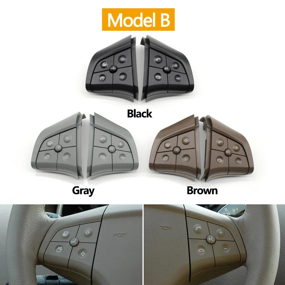 W164 W245 W251 Steering Wheel Switch Control Buttons Multi-function Keys for Mercedes-Benz GL ML R B Class 1648207910 - image