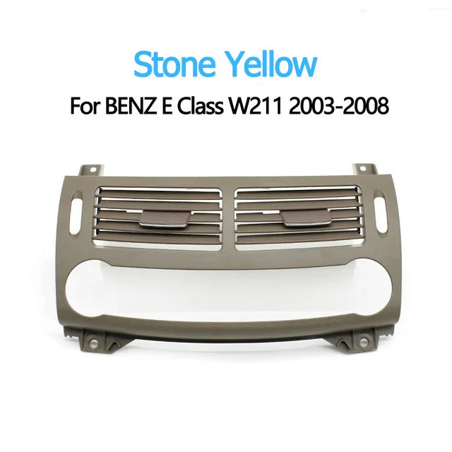 Front Central Air Conditioning Outlet Panel Cover Middle AC Vent for Mercedes-Benz E-class W211 2003-2008 - W211 Stone Yellow
