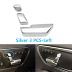 Black Silver Seat Headrest Adjust Control Button Switch Cover for Mercedes-Benz C GLK E Class W204 C204 X204 GLK204 W212 W207