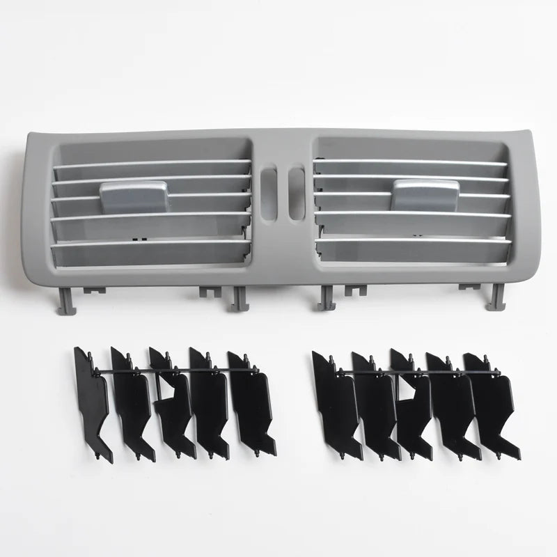Dashboard Chromed AC Vent Grilles Outlet Cover for Mercedes-Benz R Class W251 2518302254 2518302554 2518302654 - Gray-Central