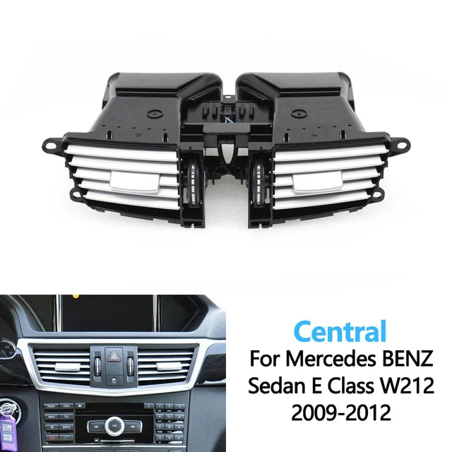 Dashboard Central AC Vent Grille Outlet Assembly for Mercedes-Benz E Class W212 2009-2012 2128302554 - image 6