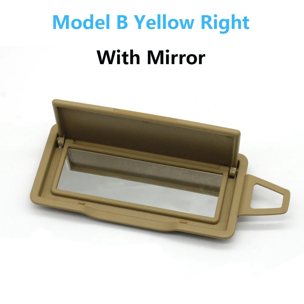 Front Sun Visor Mirror Cover Makeup Mirror Cover for Mercedes-Benz ML GL C Class W164 W203 W251 ML400 GL350 GL450 - Model B