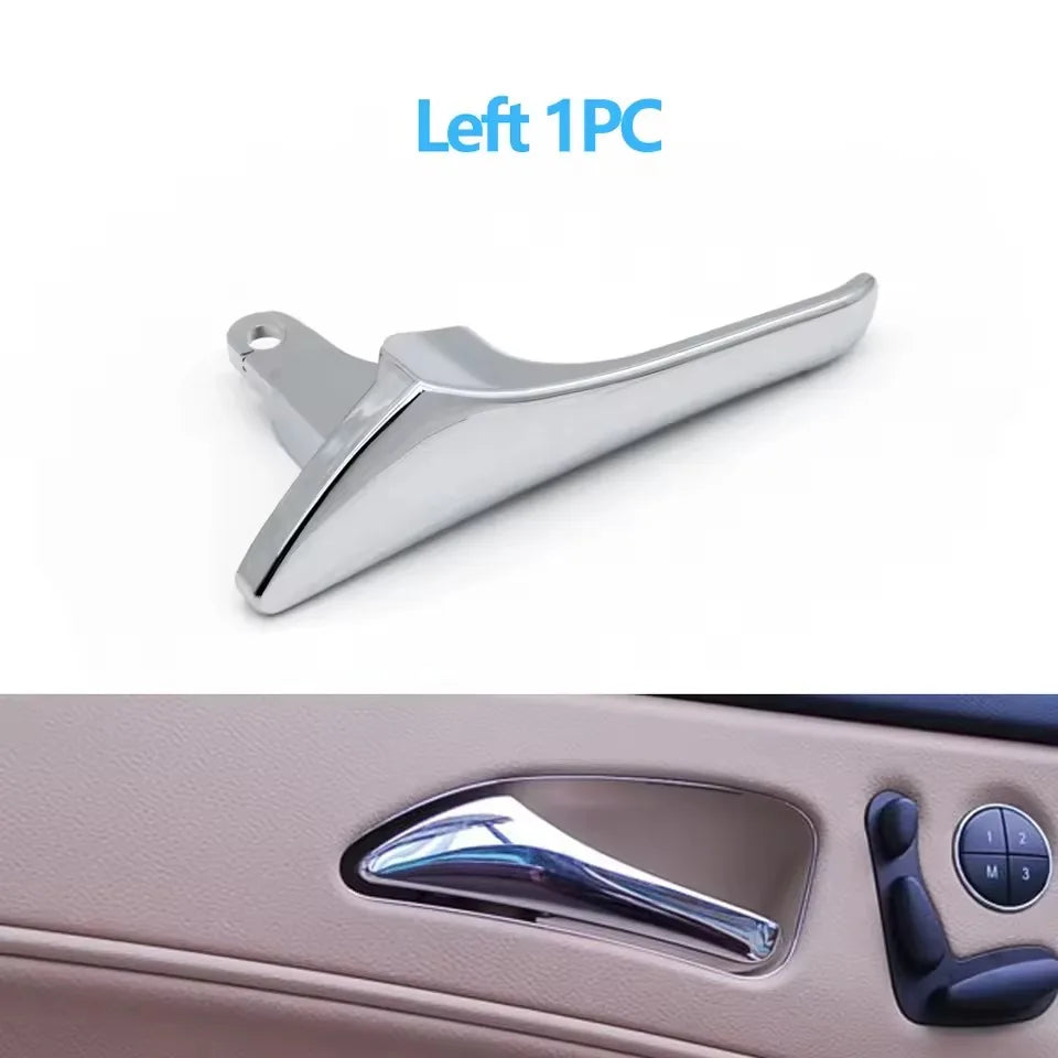 Interior Chrome Door Handle for Mercedes-Benz E CLS Class W211 W219 E320 E500 E63 2117660124 - 13*5.8cm - Left