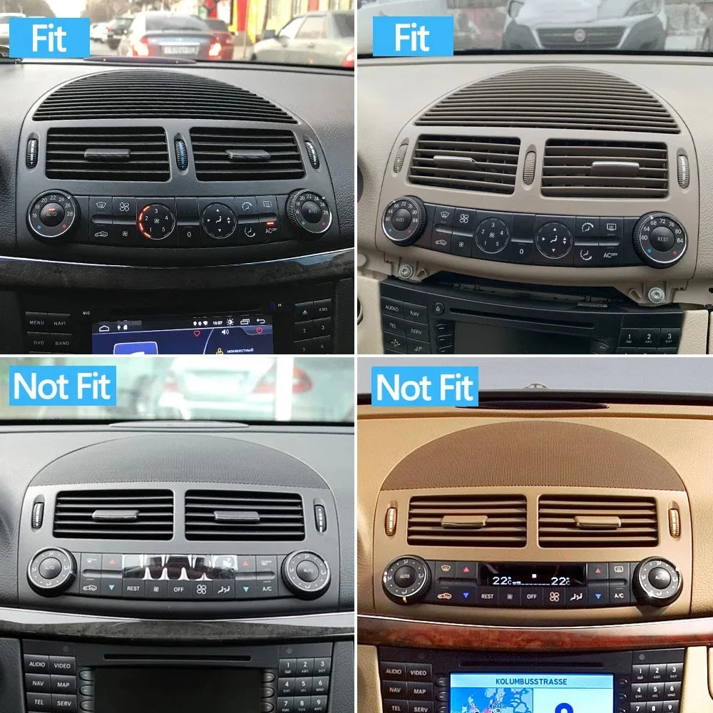 Front Dashboard Central AC Air Vent Grille Panel Cover for Mercedes-Benz E Class W211 2003-2008 2118300054 - image 14