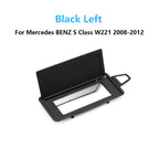 W221 Sun Shade Visor Makeup Cosmetic Mirror Cover for Mercedes-Benz S Class W221 2008-2012 S300 S350 S500 2218104117 - Black