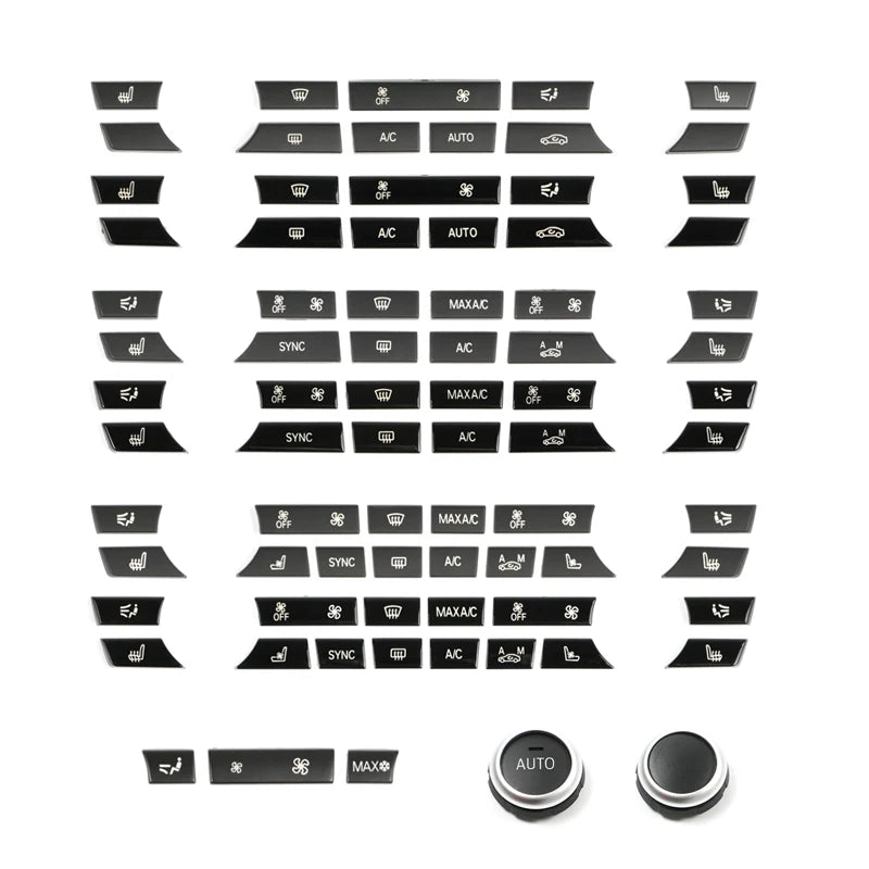 BMW 5/6/7 Series X5 X6 Climate Control Button Kit 2008-2018 F07 F10 F11 F06 F12 F13 F01 F02