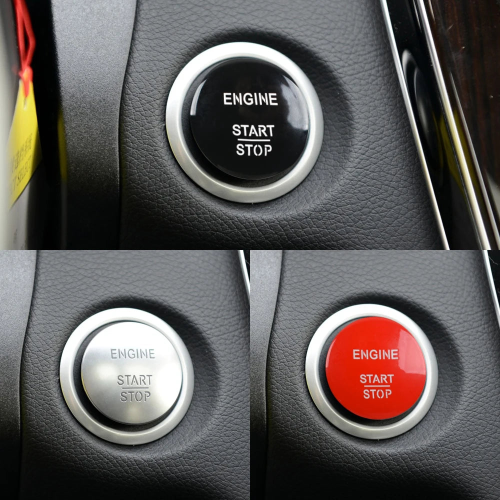 Universal Keyless Start Stop Push Button Engine Ignition Switch Key for Mercedes-Benz W221 W204 W205 W212 2215450714 - image