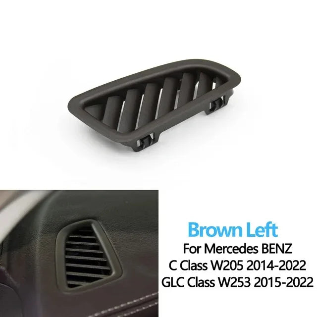 AC Vent Grille Trim Cover for Mercedes-Benz C GLC Class W205 W253 C200 C260 C300 GLC260 - Brown Left - image 3