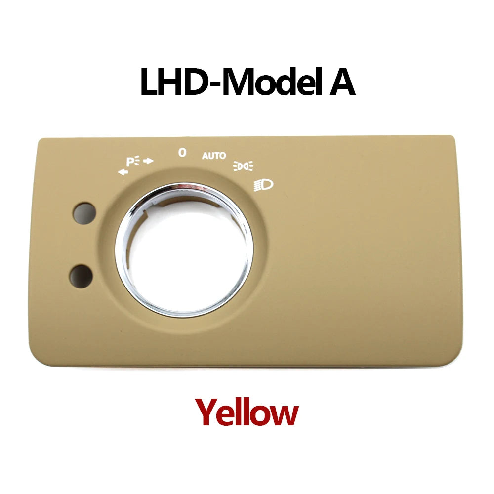 Front Headlight Head Lamp Switch Button Panel Trim Cover for Mercedes-Benz ML GL W164 1645450304 1645450204 - Standard Size
