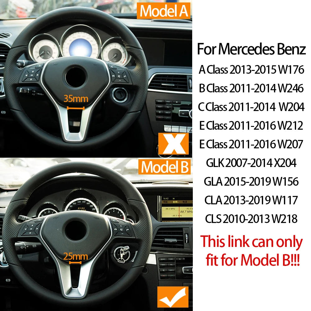 Interior Steering Wheel Cover Panel Trim for Mercedes-Benz A B C E Class W176 W246 W204 X204 W212 W207 W156 W117 A0994640113