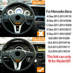 Interior Steering Wheel Cover Panel Trim for Mercedes-Benz A B C E Class W176 W246 W204 X204 W212 W207 W156 W117 A0994640113