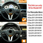 Steering Wheel Cover Panel Trim for Mercedes-Benz W176 W246 W204 X204 W212 W207 W156 W117 W218 0994641913 - image 9