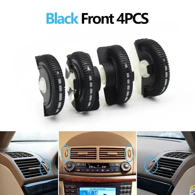4pcs Set Front Air Conditioning Control Roller AC Vent Rolling Wheel for Mercedes-Benz E CLS Class W211 W219 E200 E300