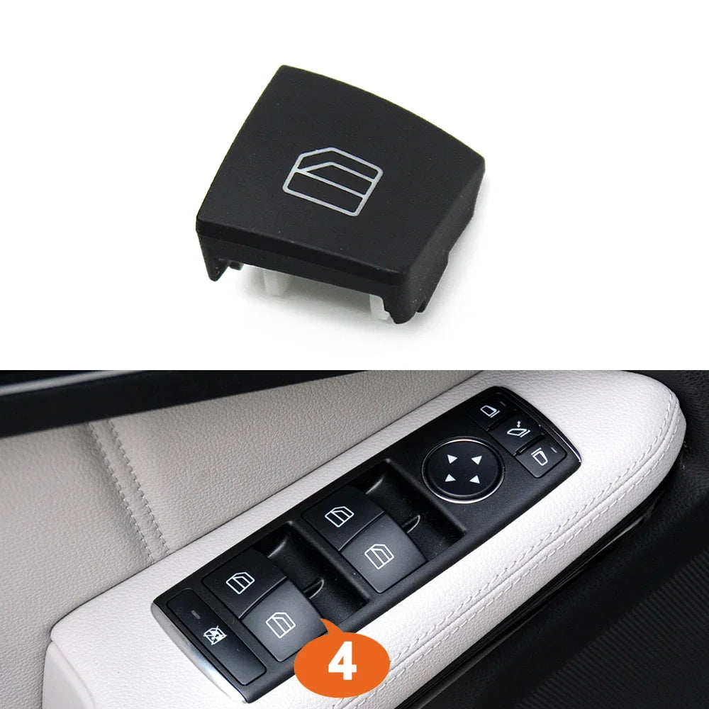 Driver Window Switch Button Cap for Mercedes-Benz A B C E GLA GLK Class W176 W246 W204 W212 W207 W156 X204 - Standard Size