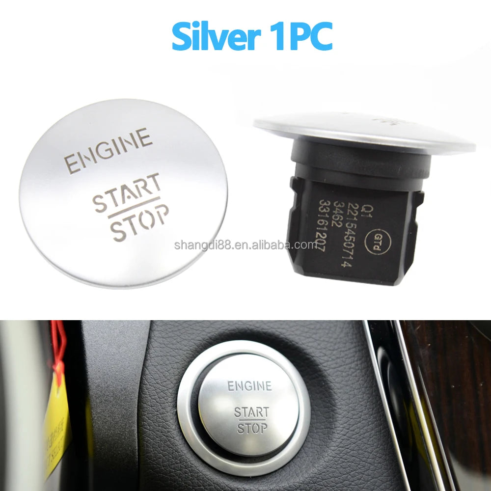 Universal Keyless Start Stop Push Button Engine Ignition Switch Key for Mercedes-Benz W221 W204 W205 W212 2215450714