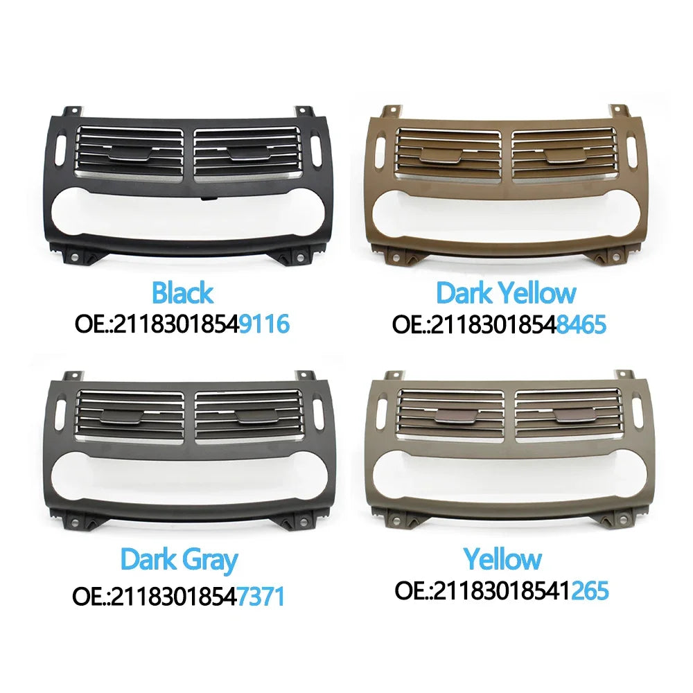 Front Middle Dashboard Air Conditioning Grid Cover AC Vent Grille Cover Panel for Mercedes-Benz E Class W211 2003-2008
