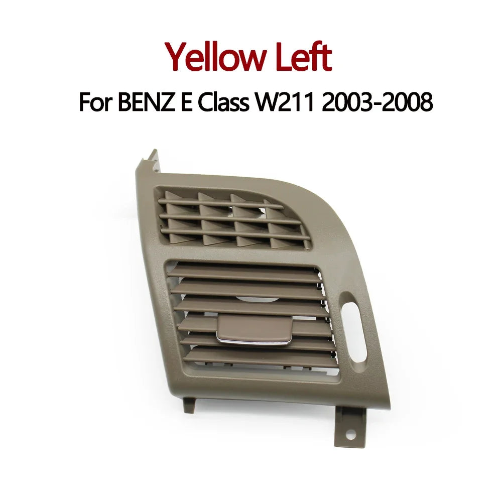 Air Conditioning Grid Cover Air Vent Grille Outlet Panel Cover for Mercedes-Benz E-class W211 2118301154 - Yellow Left