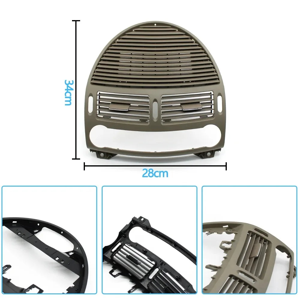 Front Dashboard Central AC Air Vent Grille Panel Cover for Mercedes-Benz E Class W211 2003-2008 2118300054 - image 11