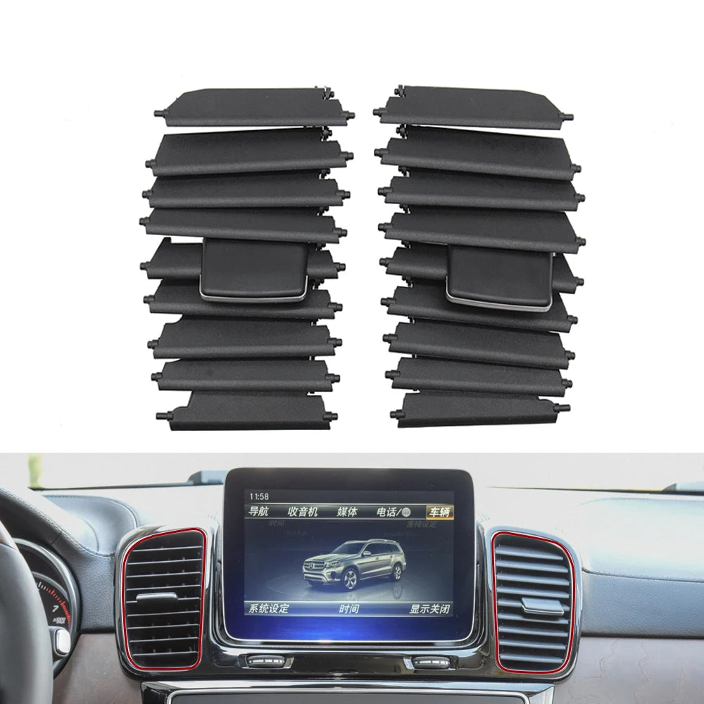 Front Central AC Air Conditioning Vent Outlet Grille Repair Kit for Mercedes-Benz GLE GLS Class W166 W292 2015-2019