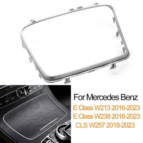 Center Console Cup Holder Box Outer Frame Cover Trim for Mercedes-Benz E Class W213 W238 CLS W257 2016-2023 2136830900