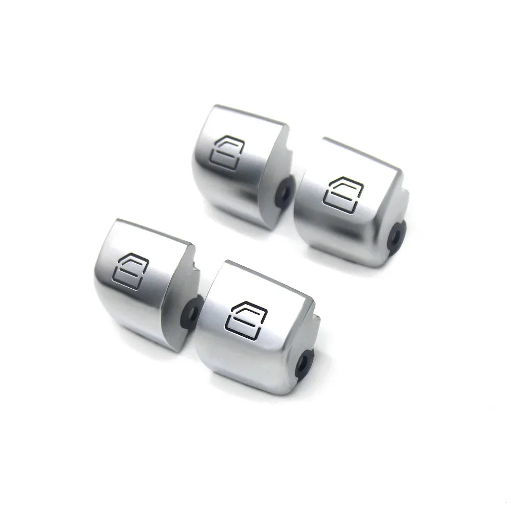 4 Pcs W205 Master Window Switch Repair Button Cover Door Glass Control Switch Key Cap for Mercedes-Benz C GLC Class W253