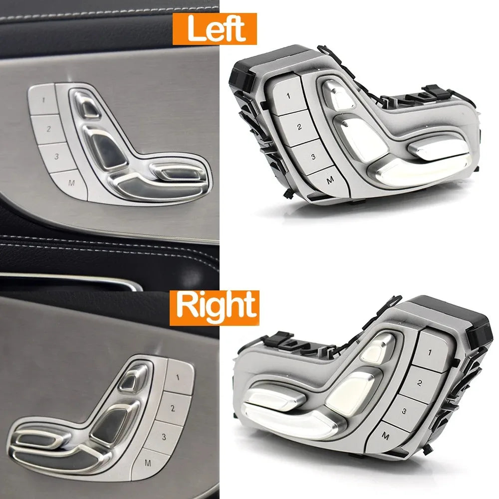 Front Seat Backrest Headrest Adjust Switch Memory Button for Mercedes-Benz C E GLC CLS EQC Class W205 W213 W253 W257 W293