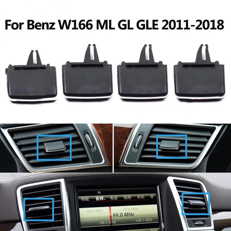 Front AC Air Conditioning Vent Outlet Grille Slide Clip for Mercedes-Benz ML GL GLE GLS W166 W292 2011-2018 1668300054