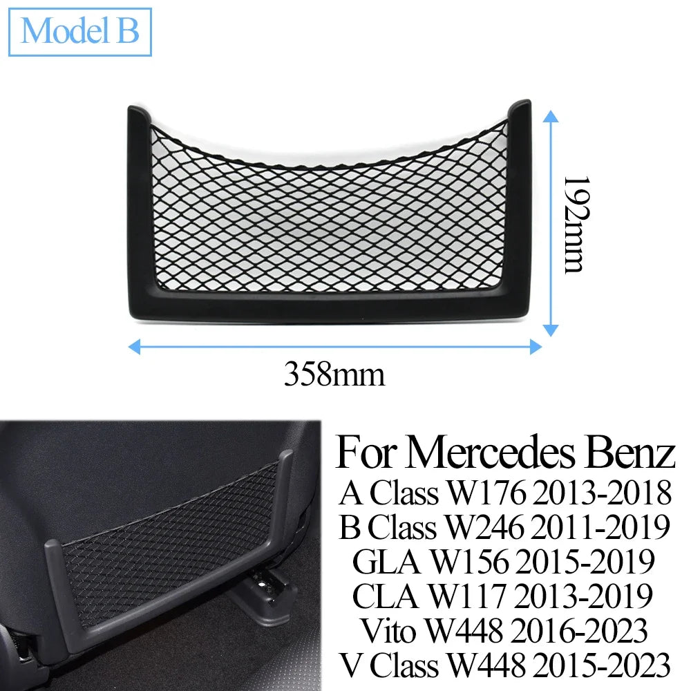 Seatback Backrest Pocket Panel Cover Trim for Mercedes-Benz A B V CLA GLB Class Vito W245 W246 W247 W448 W176 W169 2008-2023