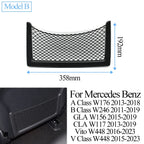 Seatback Backrest Pocket Panel Cover Trim for Mercedes-Benz A B V CLA GLB Class Vito W245 W246 W247 W448 W176 W169 2008-2023