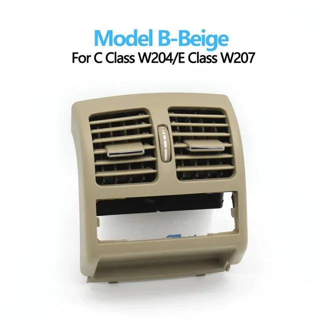 Rear AC Vent Grille Complete Assembly for Mercedes-Benz C Class W204 2007-2013 E Class Coupe W207 2008-2016 - Model B-Beige
