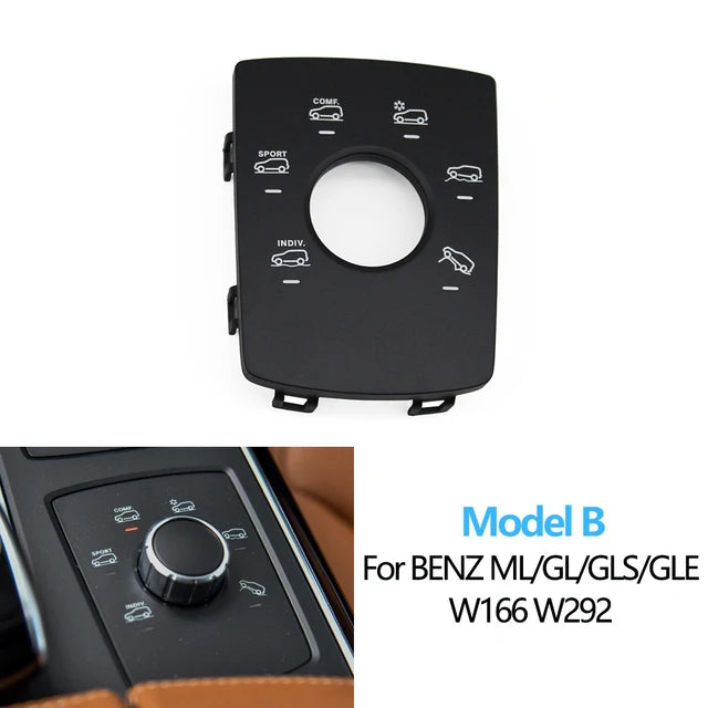 Console Driving Program Suspension Sport Mode Control Switch Panel Cover for Mercedes-Benz W166 W292 GLE GLS ML GL GL450