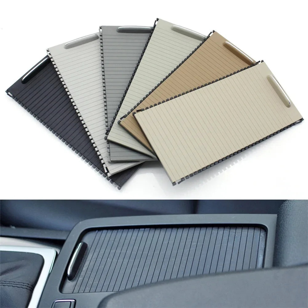 Center Console Water Cup Holder Roller Cover Trim for Mercedes-Benz C Class E Class W204 W212 W207 X204 2046807607 - Default
